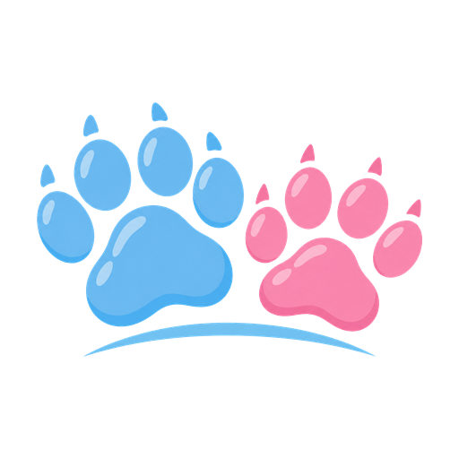 Huellas de perro y gato, logo de Mis mascotas